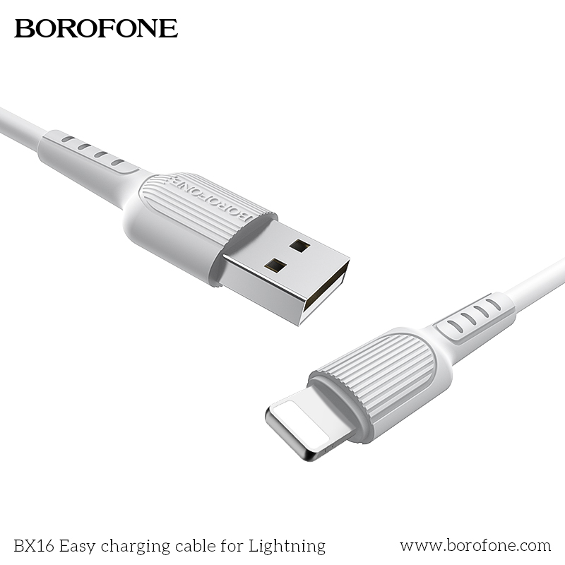 BOROFONE BX16 Easy USB-A to Lightning cable NZ 5